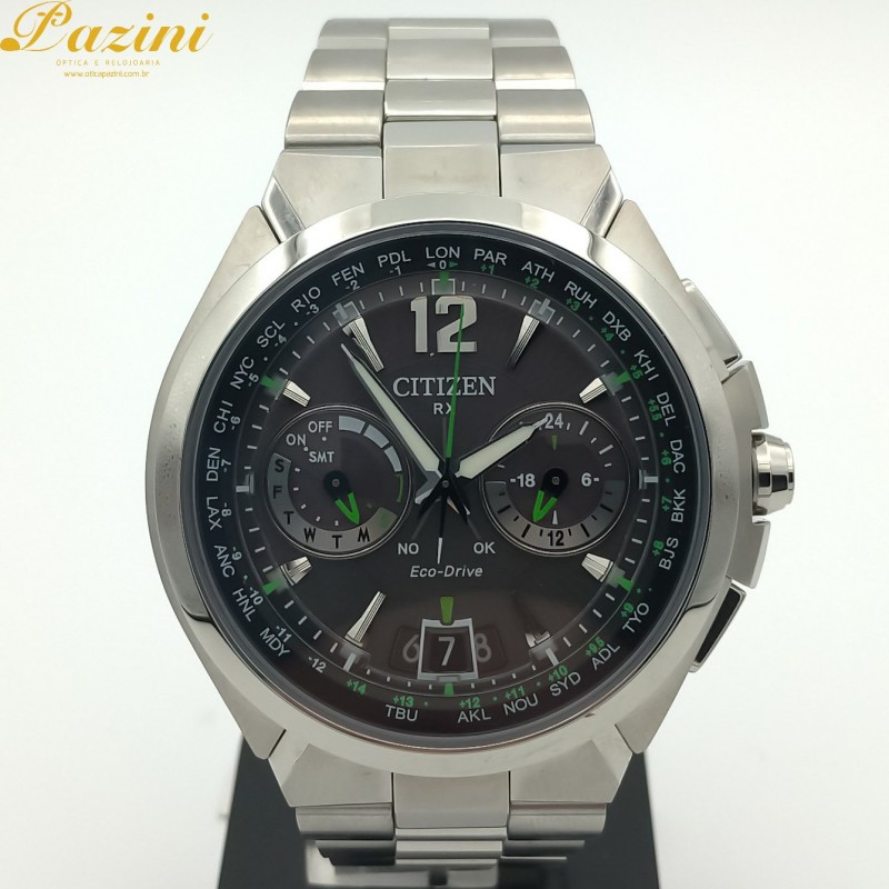 Relógio CITIZEN Eco Drive Satellite Wave GPS TZ20439G / CC1090-52F